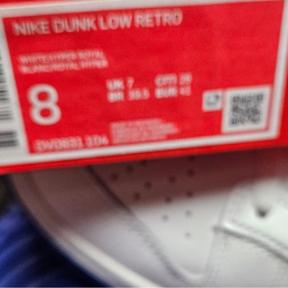 Dunk Low 'White Hyper Royal' sz various - Picture 10 of 11